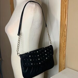 Grace Adele Studded Rhinestone Clutch EUC